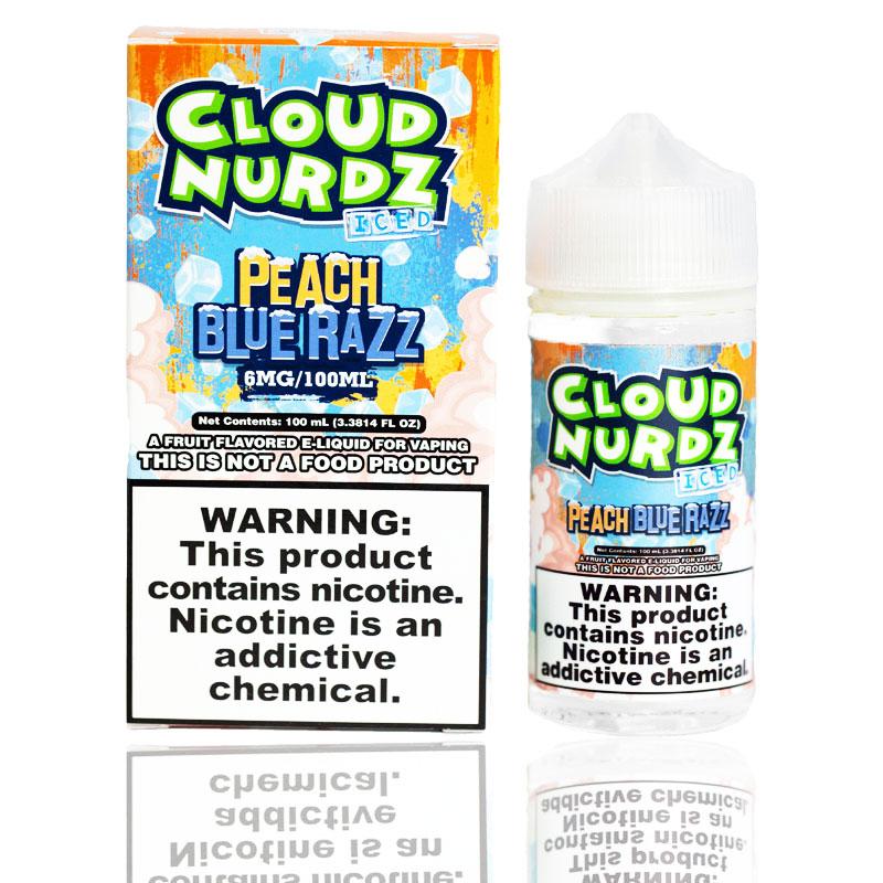 Cloud Nurdz Peach Blue Razz Iced